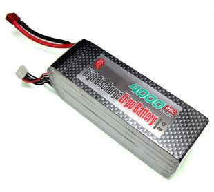 lipo battery 22.2v 4000mah